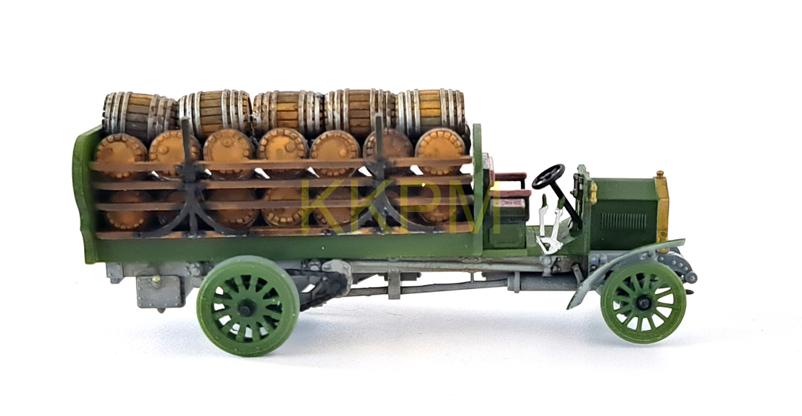 LKW L&K DL 4t Bierwagen mit Fässern H0 Bausatz – Bild 4