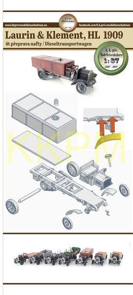 LKW L&K HL 4t Dieselwagen H0 Bausatz – Bild 5