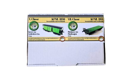 Güterw. (Set 2 Wagen) 4 Achsen KFNB V. und VII. Cl. 1850, 1851 H0 Bausatz
